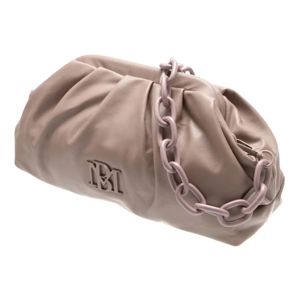 NWT Badgley Mischka Wrapped Frame Clutch Purse Bag in Grey - Picture 3 of 6